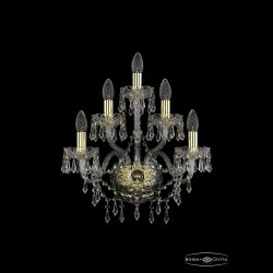 Бра хрустальные 1403B/2+2+1/160 G Bohemia Ivele Crystal (Стеклянный рожок)