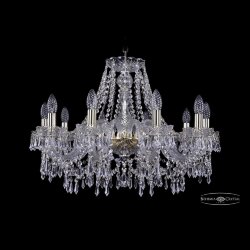 Люстра хрустальная 1403/10/240 G Bohemia Ivele Crystal (Стеклянный рожок)