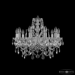 Люстра хрустальная 1411/10/195 Ni  Bohemia Ivele Crystal (Стеклянный рожок)