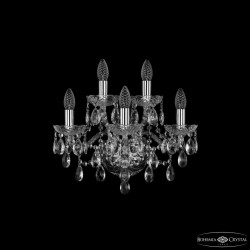 Бра хрустальные 1415B/3+2/165 Ni  Bohemia Ivele Crystal (Стеклянный рожок)