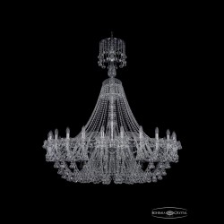 Люстра 1409/24/530/XL-160 Ni Bohemia Ivele Crystal (Стеклянный рожок)