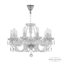 Люстра хрустальная 101/10/195 Ni Bohemia Ivele Crystal (Стеклянный рожок)