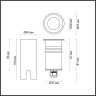 Встраиваемый грунтовый светильник ODEON LIGHT INGRO 6660/1GL3