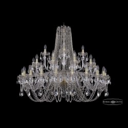 Люстра хрустальная 1402/20+10+5/400 G Bohemia Ivele Crystal (Стеклянный рожок)