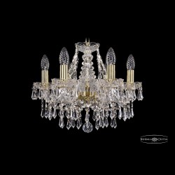 Люстра хрустальная 1403/6/141 G Bohemia Ivele Crystal (Стеклянный рожок)