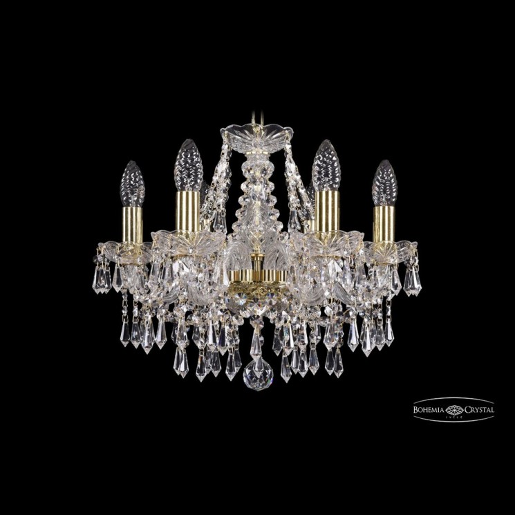 Люстра хрустальная 1403/6/141 G Bohemia Ivele Crystal (Стеклянный рожок)