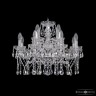 Люстра хрустальная 1413/8+4/200 Ni Bohemia Ivele Crystal (Стеклянный рожок)