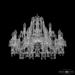 Люстра хрустальная 1403/10+5/240 Ni Bohemia Ivele Crystal (1403)