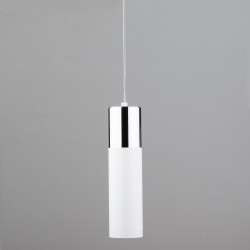 Подвесной светодиодный светильник в стиле лофт                      Eurosvet  50135/1 LED хром / белый
