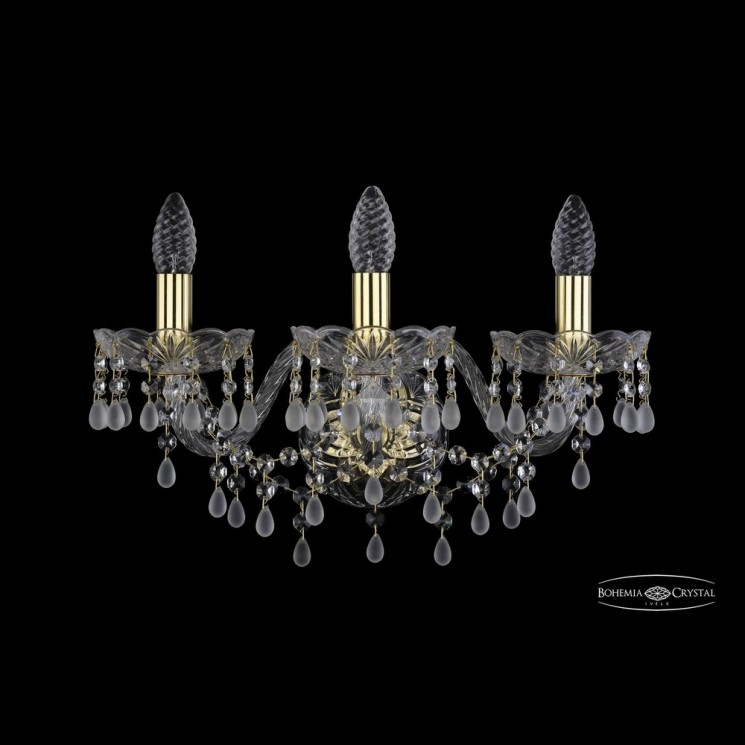 Бра хрустальные 1410B/3/160/XL G V0300 Bohemia Ivele Crystal (Стеклянный рожок)