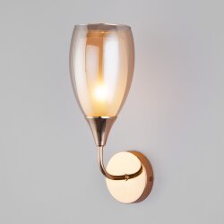 Настенный светильник со стеклянным плафоном                      Eurosvet  50285/1 золото