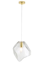 Crystal Lux Светильник подвесной Crystal Lux NUESTRO SP1 GOLD/TRANSPARENT