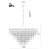 Подвесная люстра Divinare NOVA 3001/02 LM-25