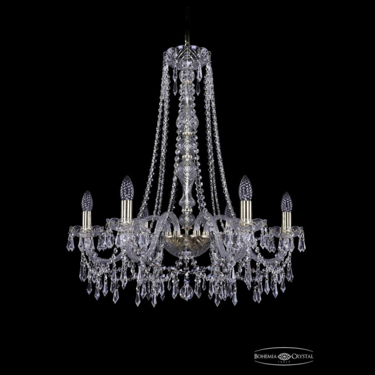 Люстра хрустальная 1403/6/240/h-76 G Bohemia Ivele Crystal (Стеклянный рожок)