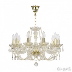 Люстра хрустальная 101/10/195 G Bohemia Ivele Crystal (Стеклянный рожок)