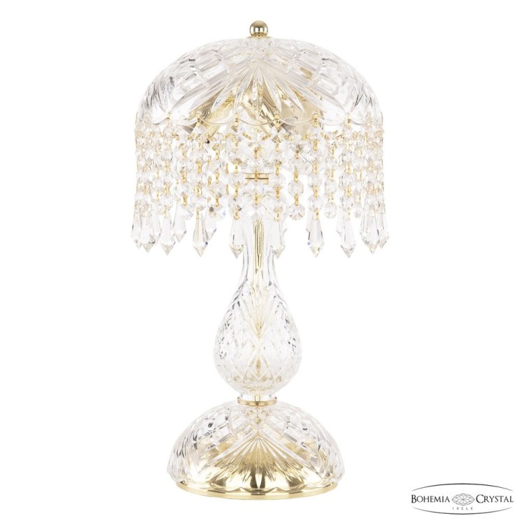 Настольная лампа хрустальная 14781L1/22 G Drops Bohemia Ivele Crystal (С 2 лампочками и более)