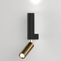 Настенный светодиодный светильник в стиле лофт                      Eurosvet  40020/1 LED черный/латунь