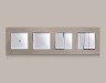 Ambrella Light Комплект механизма 1-клавишного проходного выключателя с подсветкой 5600K Ambrella Volt ALFA MA402035