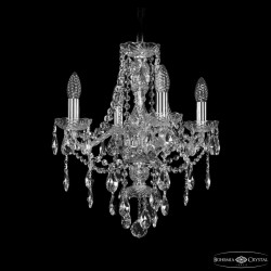 Люстра хрустальная 1415/4/141 Ni  Bohemia Ivele Crystal (Стеклянный рожок)
