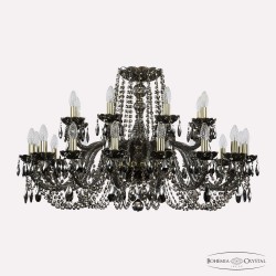 Люстра хрустальная 1402/16+8/360 G M731 Bohemia Ivele Crystal (Стеклянный рожок)