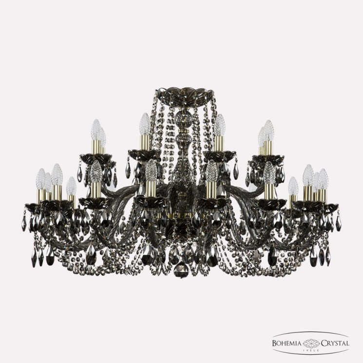 Люстра хрустальная 1402/16+8/360 G M731 Bohemia Ivele Crystal (Стеклянный рожок)