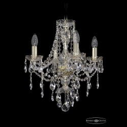 Люстра хрустальная 1415/4/141 G Bohemia Ivele Crystal (Стеклянный рожок)