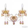 Бра хрустальные 5413B/2/165 G Shampan/M-1H K777 Bohemia Ivele Crystal (С 2 лампочками и более)