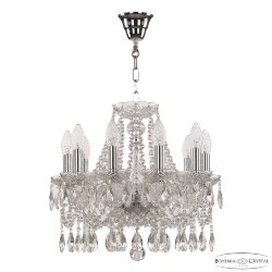 Люстра хрустальная 107/10/141 Ni Bohemia Ivele Crystal (Стеклянный рожок)