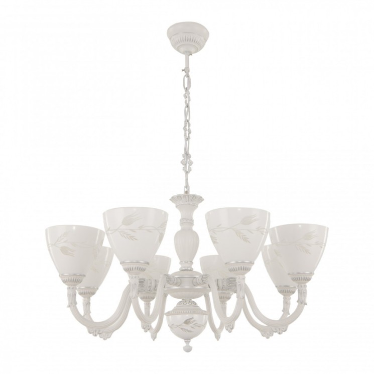 Люстра с плафонами подвесная 347837/8 WT+SL Arte Milano (Подвесные)