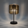 Настольная лампа с металлическим плафоном                      Bogate's  01106/3 черный / шампань