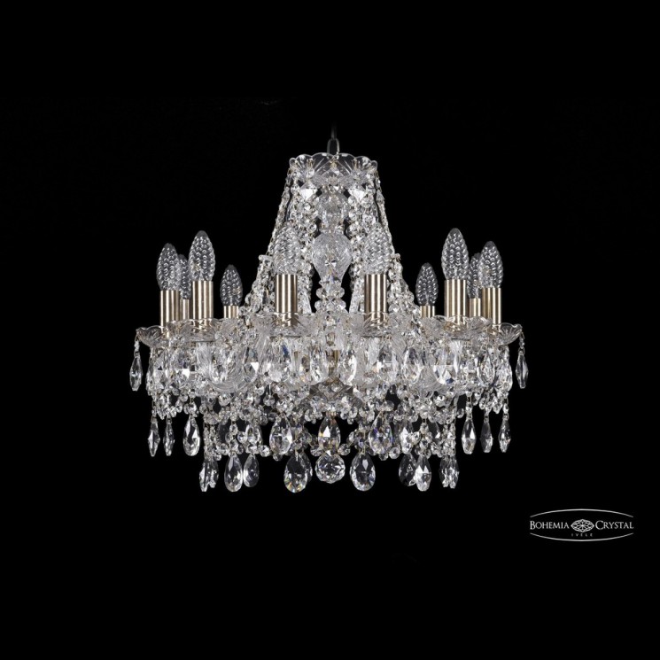 Люстра хрустальная 1411/12/160 Pa Bohemia Ivele Crystal (Стеклянный рожок)