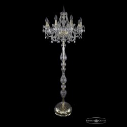 Торшер хрустальный 1411T1/8/195-165 G Bohemia Ivele Crystal (Стеклянный рожок)