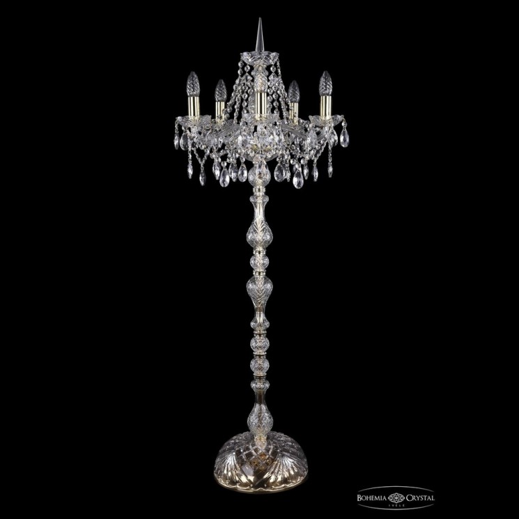 Торшер хрустальный 1413T1/5/141-120 G Bohemia Ivele Crystal (Стеклянный рожок)