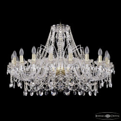 Люстра хрустальная 1411/20/360 G Bohemia Ivele Crystal (Стеклянный рожок)