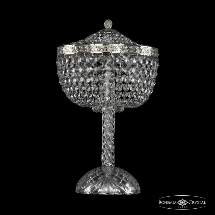 Настольная лампа хрустальная 19281L4/25IV Ni Bohemia Ivele Crystal (Потолочные)