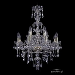 Люстра хрустальная 1415/8+4/200/XL-76 G Bohemia Ivele Crystal (Стеклянный рожок)