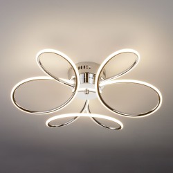 Потолочный светодиодный светильник в стиле минимализм                      Eurosvet  90083/3 хром