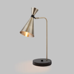 Настольная лампа в стиле лофт                      Bogate's  01109/1 латунь / черный