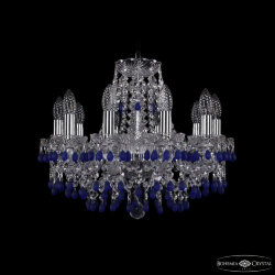 Люстра хрустальная 1410/10/160 Ni V3001 Bohemia Ivele Crystal (Стеклянный рожок)