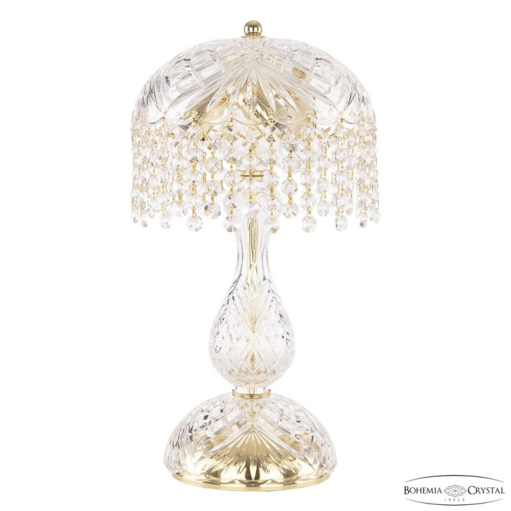 Настольная лампа хрустальная 14781L1/22 G R Bohemia Ivele Crystal (С 2 лампочками и более)