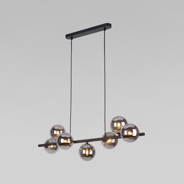 Подвесной светильник со стеклянными плафонами                      TK Lighting  5666 Estera Black