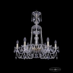 Люстра хрустальная 1402/6/240/XL-73 G Bohemia Ivele Crystal (Стеклянный рожок)