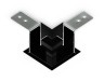 Ambrella Light Коннектор угловой для встраиваемого шинопровода Ambrella light Magnetic 220V GL1040
