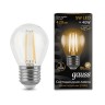 105802105 Лампа Gauss LED Filament Globe E27 5W 2700K 1/10/50, шт