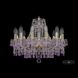 Люстра хрустальная 1410/12/160 G V7010 Bohemia Ivele Crystal (Стеклянный рожок)