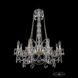 Люстра хрустальная 1411/8/240/h-83 G Bohemia Ivele Crystal (Стеклянный рожок)