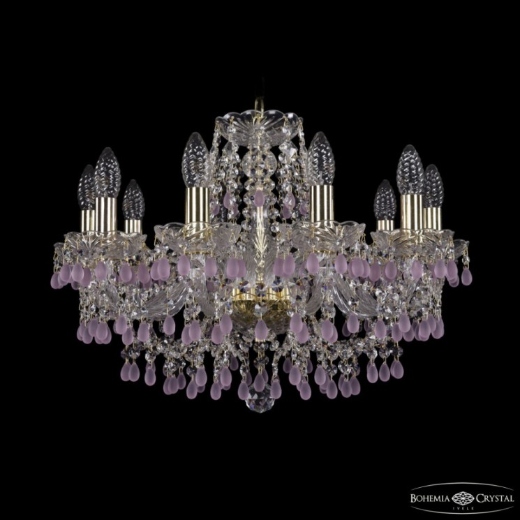 Люстра хрустальная 1410/10/195 G V7010 Bohemia Ivele Crystal (Стеклянный рожок)