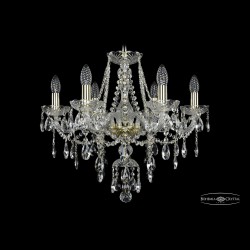 Люстра хрустальная 1415/6/200 G Bohemia Ivele Crystal (Стеклянный рожок)