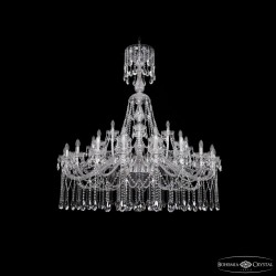 Люстра хрустальная 1413/20+10+5/530/XL-160 Ni Bohemia Ivele Crystal (1413)