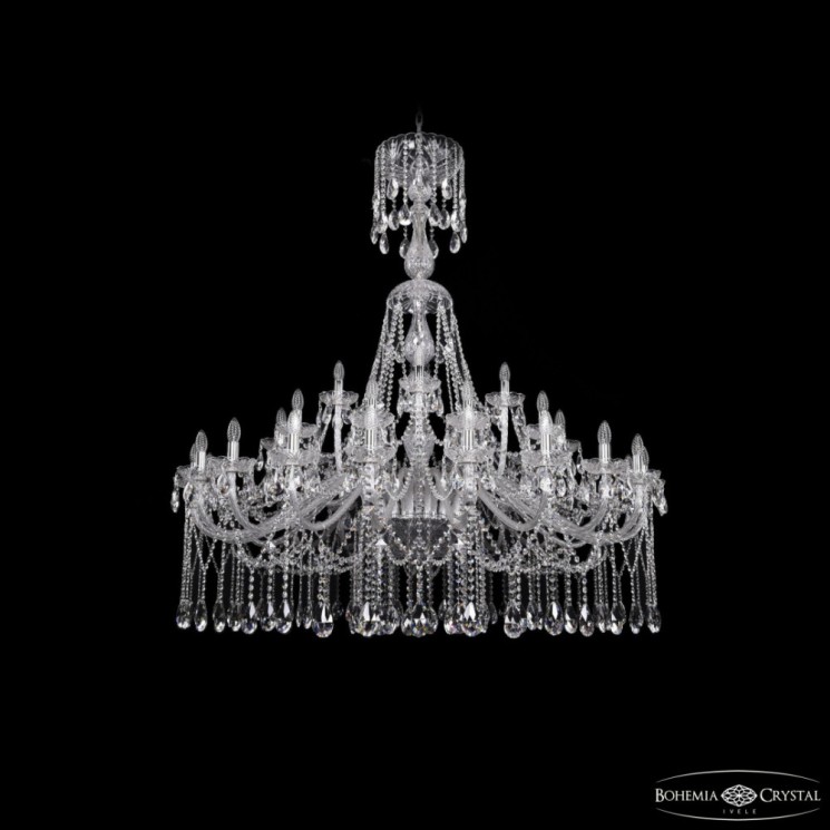 Люстра хрустальная 1413/20+10+5/530/XL-160 Ni Bohemia Ivele Crystal (1413)